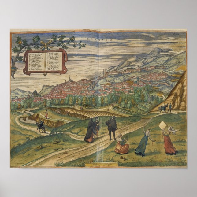 Affiche Vue de Grenade (Devant)