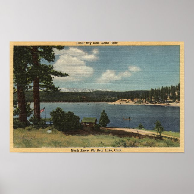 Affiche Vue de Grout Bay depuis Dana Point (Devant)