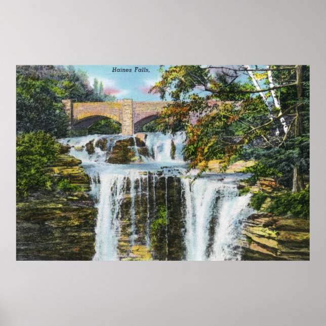 Affiche Vue de Haines Falls (Devant)