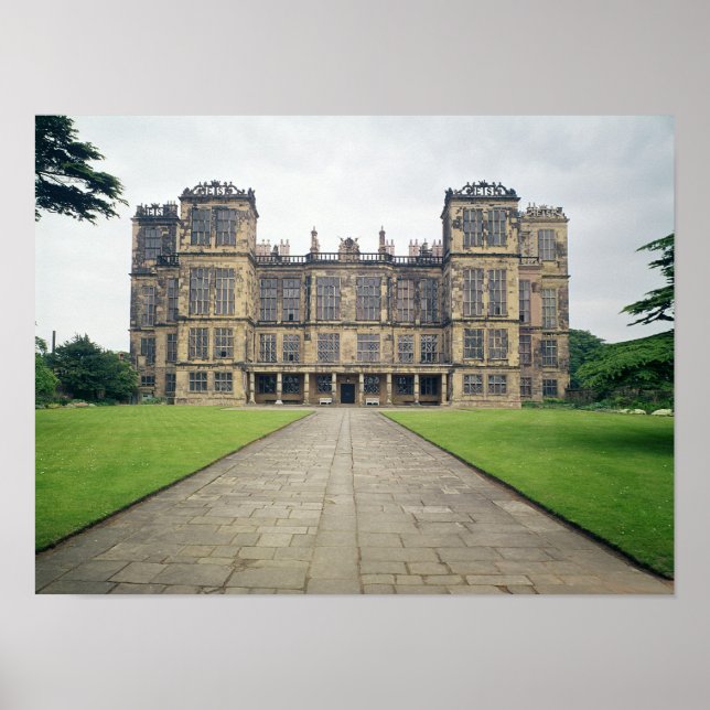 Affiche Vue de Hardwick Hall (Devant)