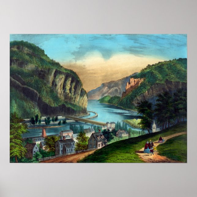 Affiche Vue de Harpers Ferry, Va. -1907 (Devant)