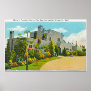 Affiche Vue de Hoover's Home, Campus U de Stanford
