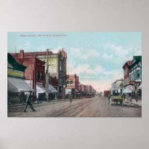 Affiche Vue de houx StreetBellingham, WA