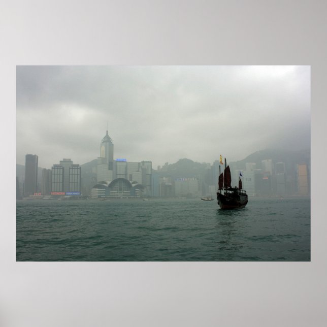 Affiche Vue de Kowloon vers Wan Chai, Hong Kong (Devant)