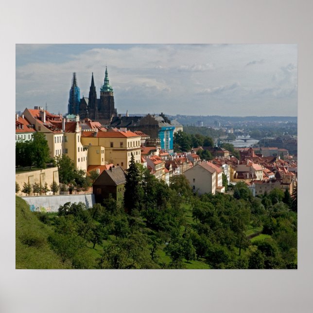 Affiche Vue de la cathédrale Saint Vitus, Prague, Tchèque (Devant)