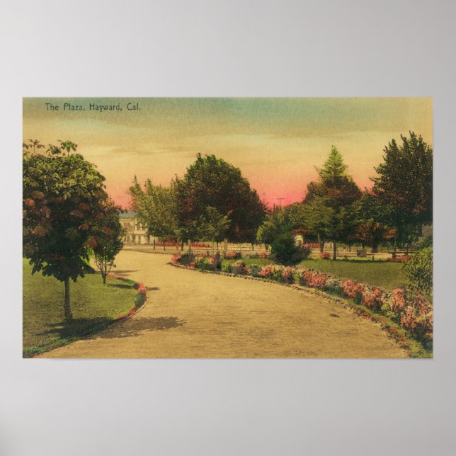 Affiche Vue de la City PlazaHayward, CA (Devant)
