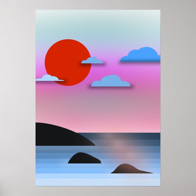 Affiche Vue de la côte de Vancouver C.-B. (Devant)
