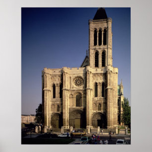 Affiche Vue de la façade ouest, commencé c.1135 (photo)