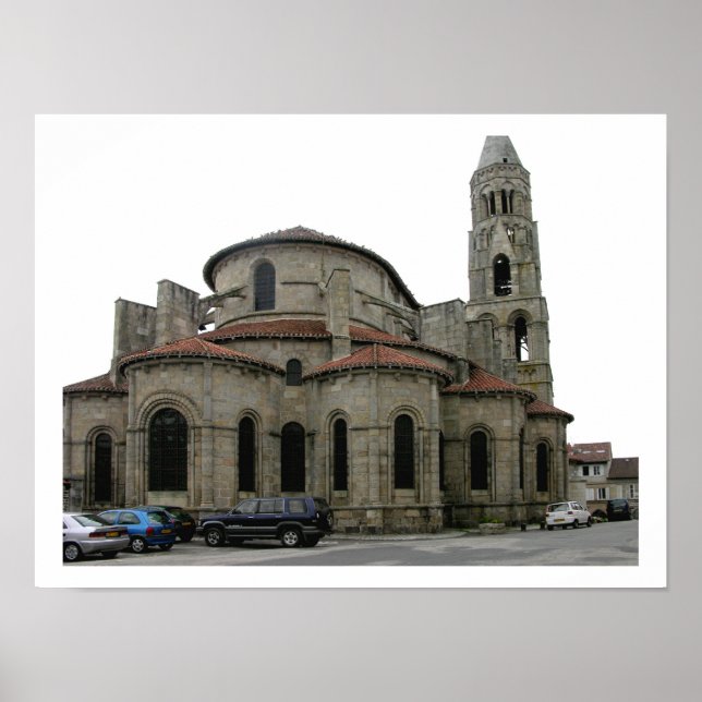 Affiche Vue de la flèche de l'église (photo) (Devant)