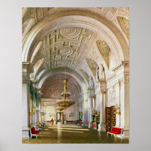 Affiche Vue de la Maison Blanche du Palais d'Hiver