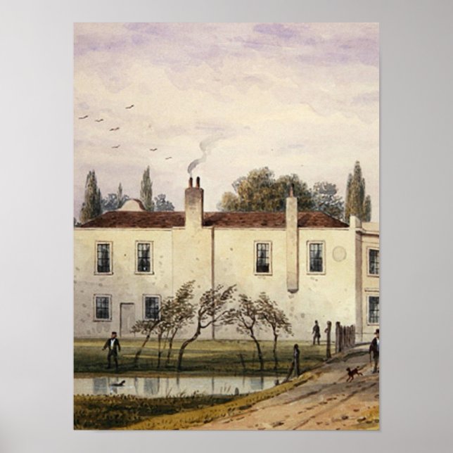 Affiche Vue de la Maison de Copenhague, 1853 (Devant)