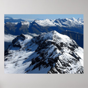 Affiche Vue de la montagne de Schilthorn