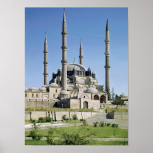 Affiche Vue de la mosquée, ottomane, construite vers 1569-