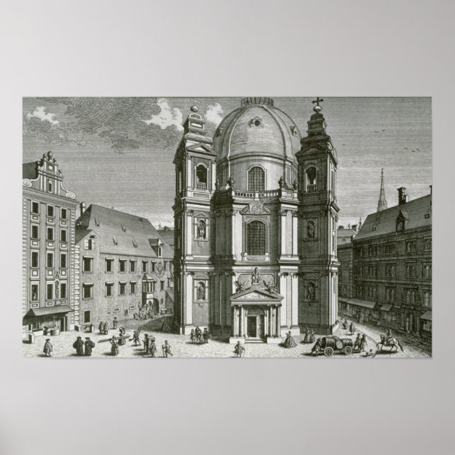 Affiche Vue de la Peterskirche (Devant)
