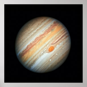 Affiche Vue de la planète Jupiter (télescope Hubble)