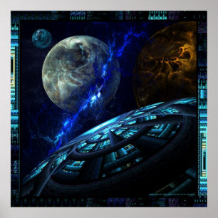 Affiche vue de la plate-forme
