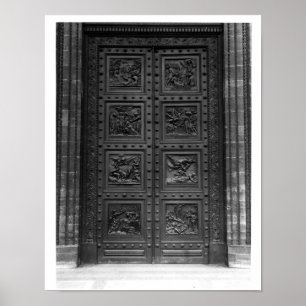 Affiche Vue de la porte de la La Madeleine