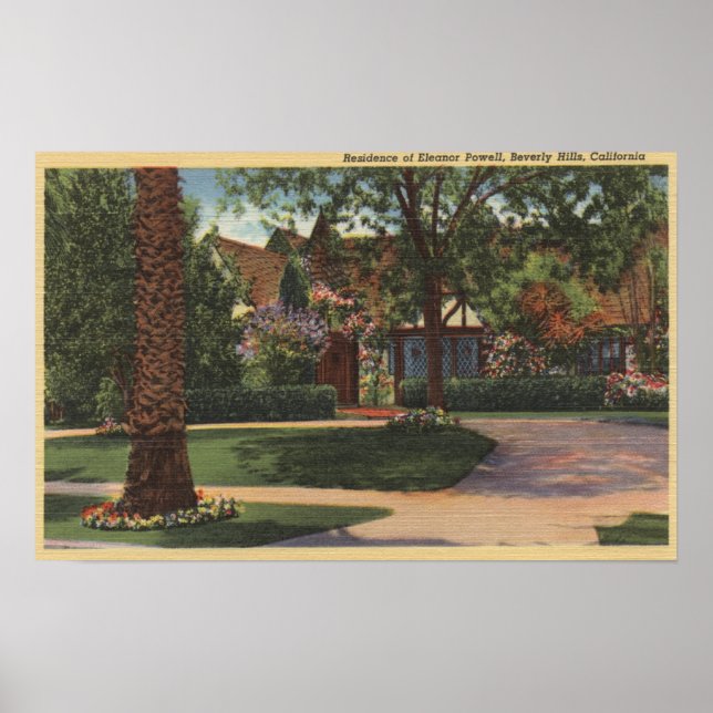 Affiche Vue de la résidence d'Eleanor Powell (Devant)