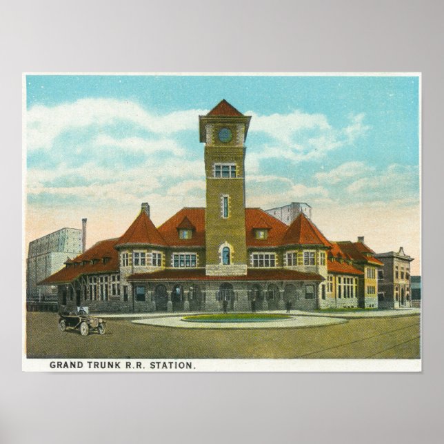 Affiche Vue de la rue du Congrès depuis la Fidelity (Devant)