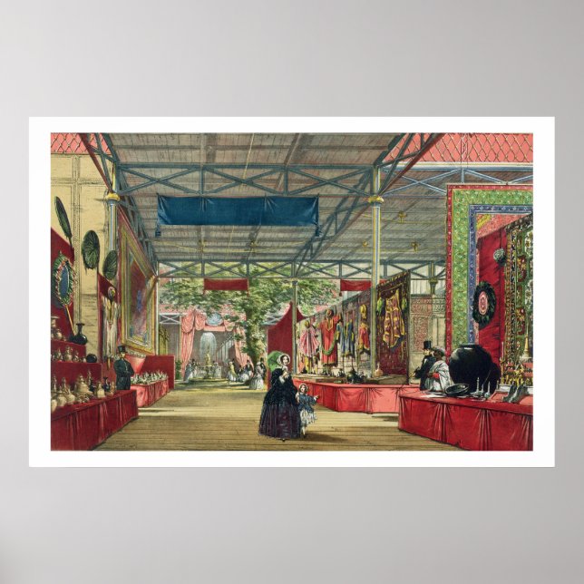 Affiche Vue de la section Inde de la Grande Exposition (Devant)