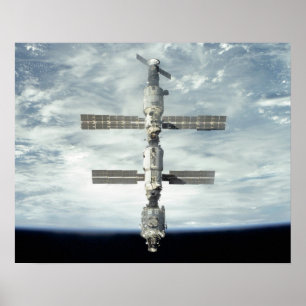 Affiche Vue de la Station spatiale internationale depuis A