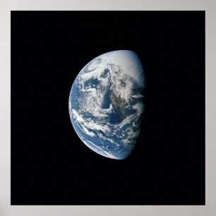 Affiche Vue de la Terre depuis Apollo 13