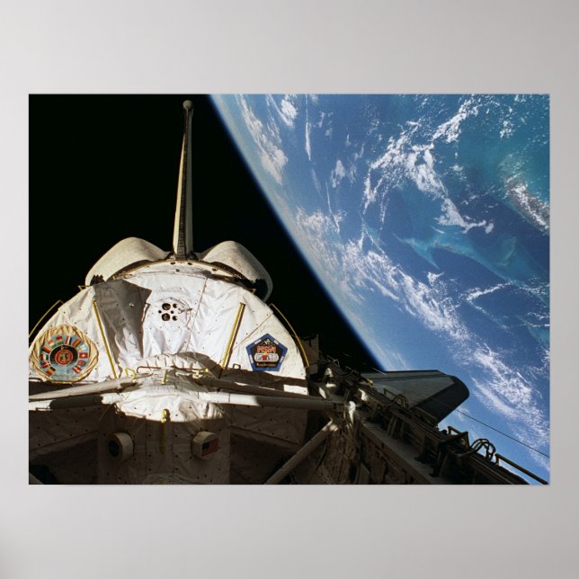 Affiche Vue de la Terre depuis la navette spatiale Columbi (Devant)