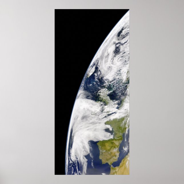Affiche Vue de la Terre depuis l'espace (Devant)