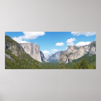 Affiche Vue de la vallée du Yosemite