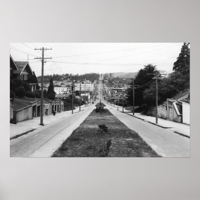 Affiche Vue de la ville de North Bend, Oregon (Devant)