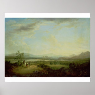 Affiche Vue de la ville de Stirling sur la rivière Forth