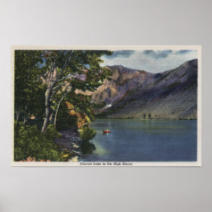 Affiche Vue de lac Convict en haute sierra