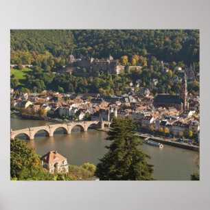 Affiche Vue de l'Alte Brucke ou Vieux Pont