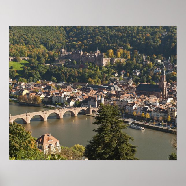 Affiche Vue de l'Alte Brucke ou Vieux Pont (Devant)
