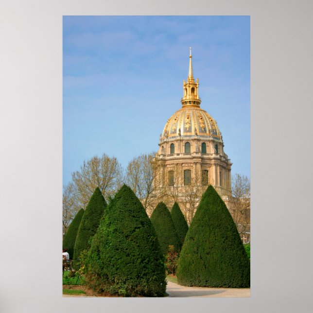 Affiche Vue de l'église du Dôme des Invalides (Devant)