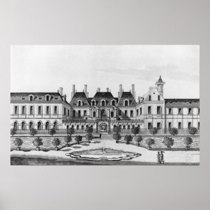 Affiche Vue de l'hôtel de Soissons à Paris