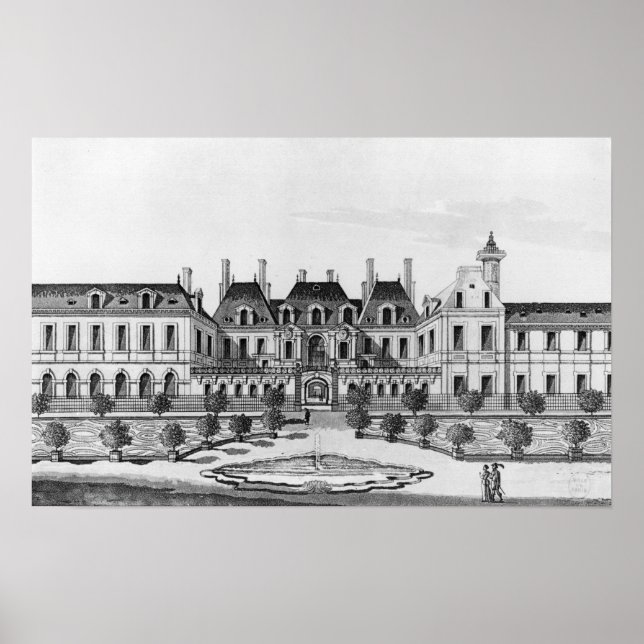 Affiche Vue de l'hôtel Soissons à Paris (Devant)