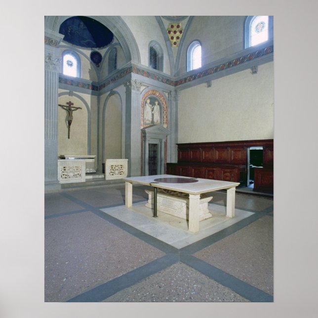Affiche Vue de l'intérieur, construit c.1420-29 (photo) (Devant)