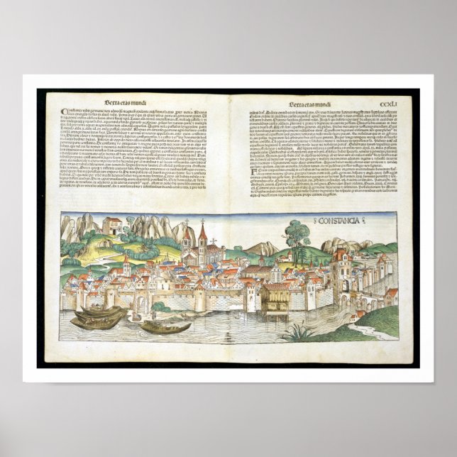 Affiche Vue de l'oeil de l'oiseau sur la Constance de Nure (Devant)