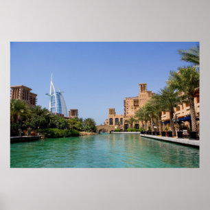 Affiche Vue De Madinat Jumeirah, Dubaï