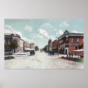 Affiche Vue de Main StreetDavison, MI