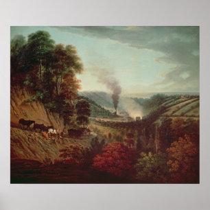 Affiche Vue de matin de Coalbrookdale, 1777