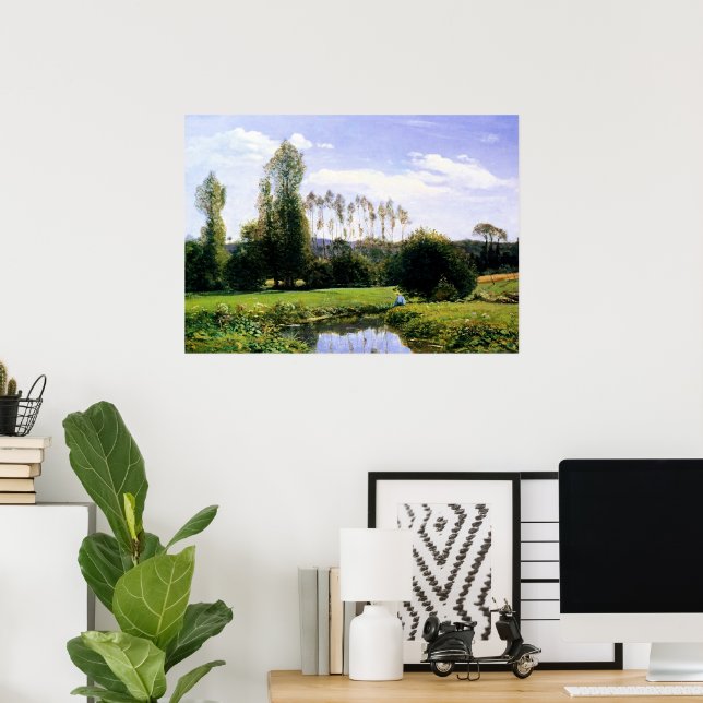 Affiche Vue de Monet à Rouelles le Havre, (Bureau à domicile)