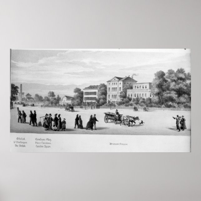Affiche Vue de Munich, 1869 (Devant)