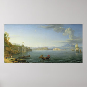 Affiche Vue de Naples, 1750