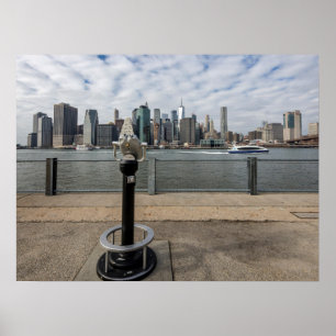 Affiche Vue de New York depuis Brooklyn