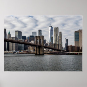Affiche Vue de New York depuis Brooklyn