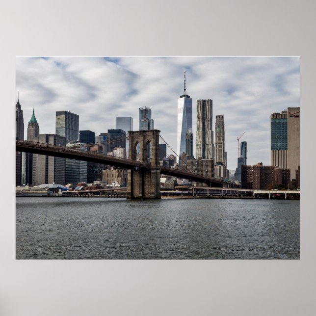 Affiche Vue de New York depuis Brooklyn (Devant)