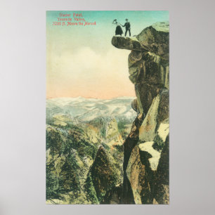 Affiche Vue de point de glacier regardant au-dessus de