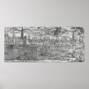 Affiche Vue de port d'Anvers